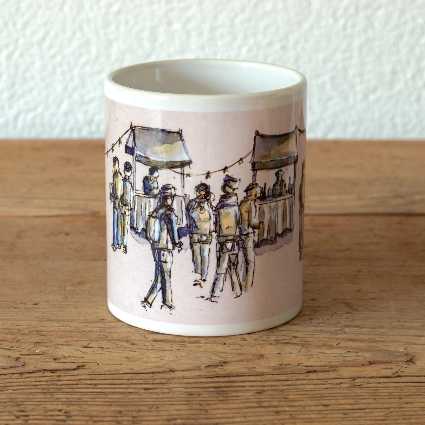 Künstlerische Tasse Marcù in Plaza di Poschiavo
