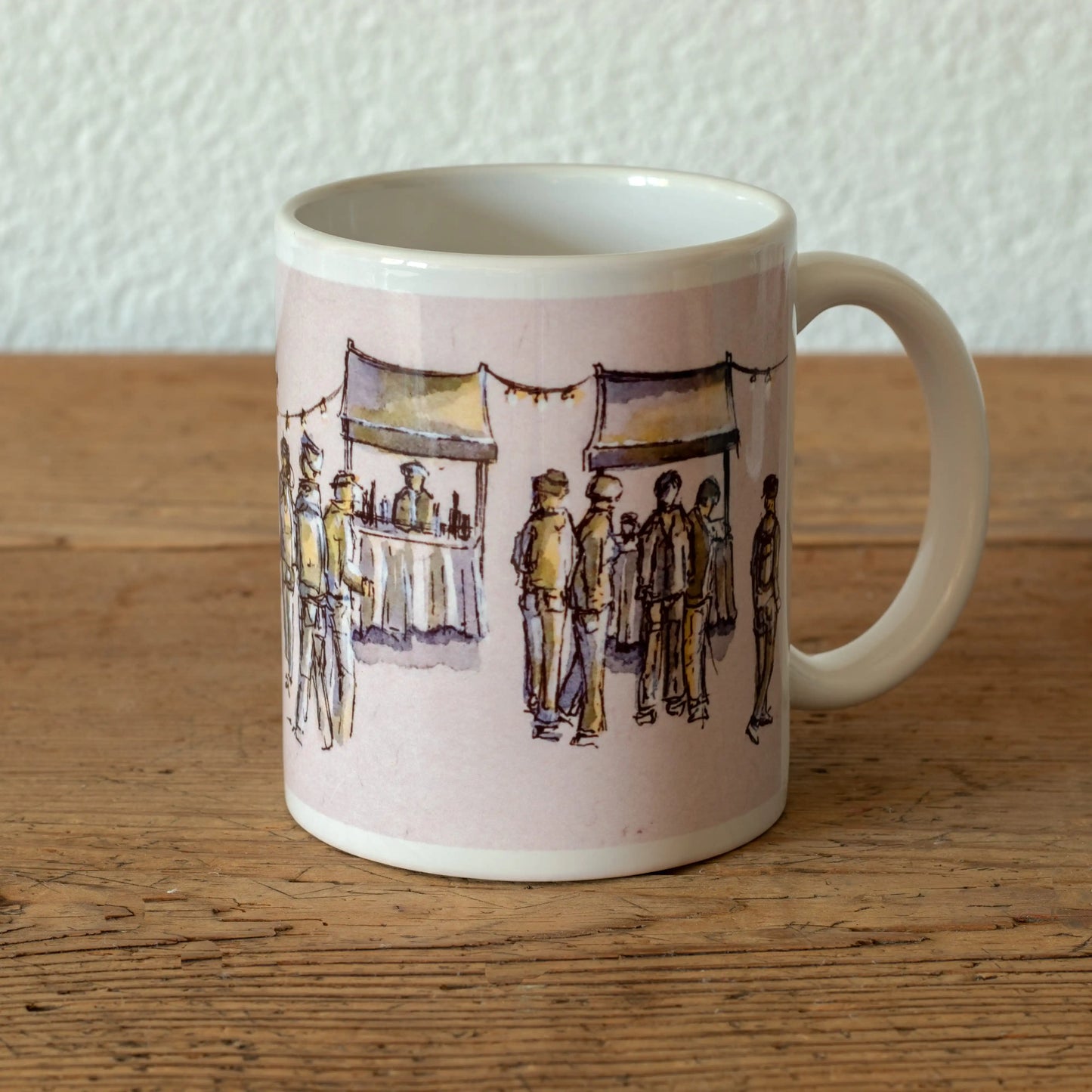 Künstlerische Tasse Marcù in Plaza di Poschiavo