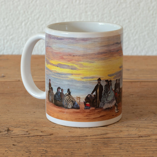 Künstlerische Tasse The Beach at Villerville